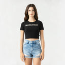KAIA CROP TOP WOMEN BLACK
