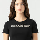 KAIA CROP TOP WOMEN BLACK