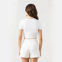 KAIA CROP TOP WOMEN WHITE