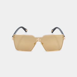 MSS2406-C11-134 ALDA SUNGLASSES WOMEN SHINY GOLD DEMI BROWN WITH GOLD MIRROW