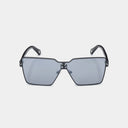 MSS2406-C1-134 ALDA SUNGLASSES  SATIN BLACK MATTE BLACK GREY WITH GOLD MIRROW