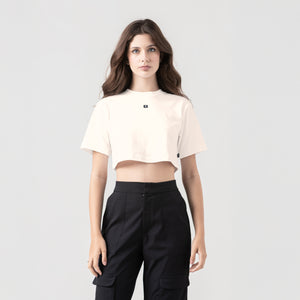 NAIA CROP TOP WOMEN WHITECAP GRAY
