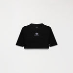 APHRA CROP TOP WOMEN BLACK METEORITE