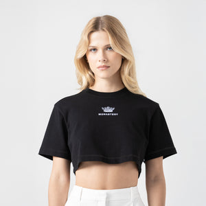 APHRA CROP TOP WOMEN BLACK METEORITE