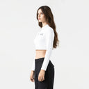APRILE CROP TOP POLO WOMEN WHITE