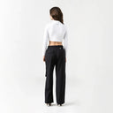 APRILE CROP TOP POLO WOMEN WHITE