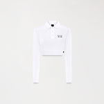 APRILE CROP TOP POLO WOMEN WHITE