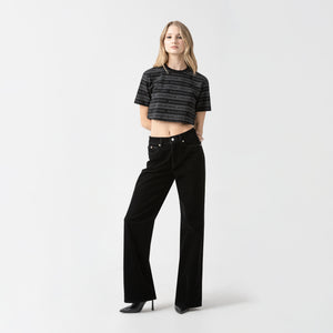 ASH CROP TOP WOMEN BLACK