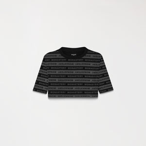 ASH CROP TOP WOMEN BLACK