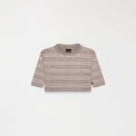 ASH CROP TOP WOMEN TAUPE GRAY
