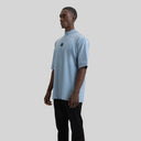 BARCHETTA T-SHIRT OVERSIZE FADED DENIM - Monastery