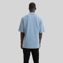 BARCHETTA T-SHIRT OVERSIZE FADED DENIM - Monastery