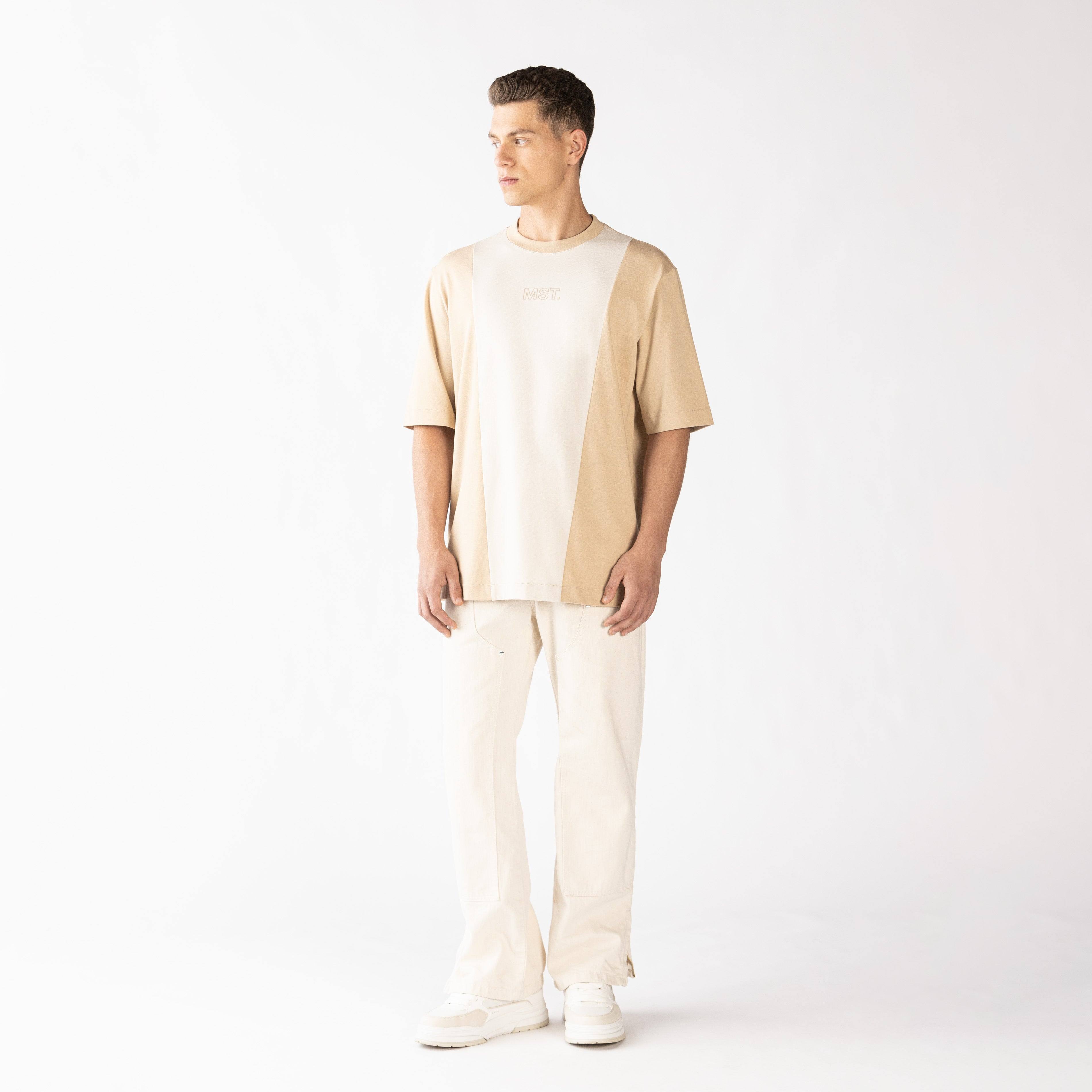 BLEIS T-SHIRT OVERSIZED MEN IRISH CREAM - Monastery