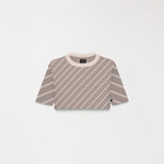 BRITANIA CROP TOP WOMEN TAUPE GRAY