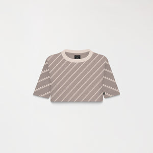 BRITANIA CROP TOP WOMEN TAUPE GRAY