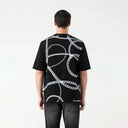 CHAINS T-SHIRT OVERSIZED MEN BLACK