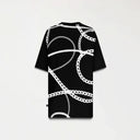 CHAINS T-SHIRT OVERSIZED MEN BLACK