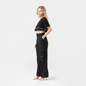 CHARLOTTE CROP TOP WOMEN BLACK