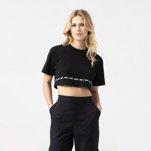 CHARLOTTE CROP TOP WOMEN BLACK