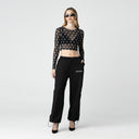 CHAVAN TOP WOMEN BLACK