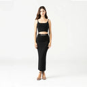 CIARA KNITTED TOP WOMEN BLACK