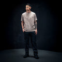 JR CRACK T-SHIRT MEN TAUPE GRAY