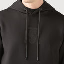 CROW HOODIE MEN BLACK