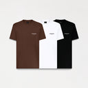 DOMUS T-SHIRT PACK MEN BLACK- WHITE- BROWN