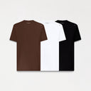 DOMUS T-SHIRT PACK MEN BLACK- WHITE- BROWN