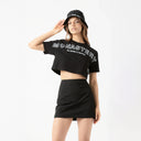 DUSTY CROP TOP WOMEN BLACK
