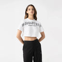 DUSTY CROP TOP WOMEN WHITE