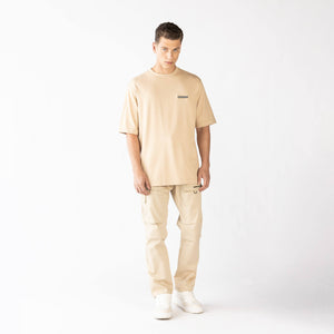 FOWLFIELD T-SHIRT OVERSIZED MEN IRISH CREAM - Monastery