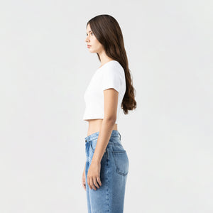 GODIVA CROP TOP WOMEN WHITE