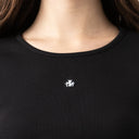 GODIVA CROP TOP WOMEN BLACK