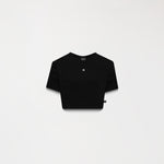 GODIVA CROP TOP WOMEN BLACK