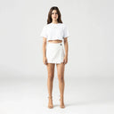 INDIRA CROP TOP WOMEN WHITE