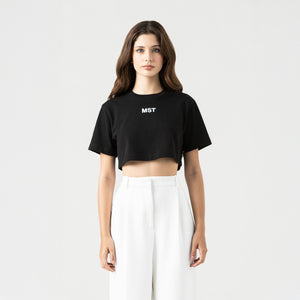INDIRA CROP TOP WOMEN BLACK