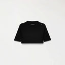 KISWA CROP TOP WOMEN BLACK METEORITE L/G