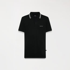 LAVENT POLO SHIRT MEN BLACK METEORITE