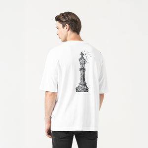 CARLIER T-SHIRT OVERSIZED MEN WHITE