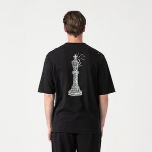 CARLIER T-SHIRT OVERSIZED MEN BLACK