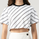 BRITANIA CROP TOP WOMEN WHITE