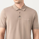 AKHAL POLO MEN TAUPE GRAY