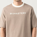 WARMBLOOD T-SHIRT OVERSIZED MEN TAUPE GRAY