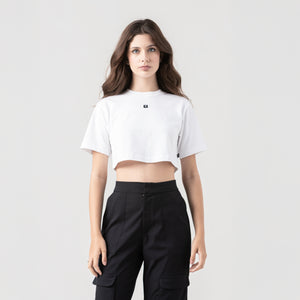 NAIA CROP TOP WOMEN WHITE