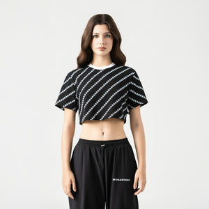 BRITANIA CROP TOP WOMEN BLACK