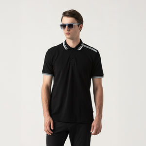 SAMUR POLO SHIRT MEN BLACK