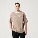 WARMBLOOD T-SHIRT OVERSIZED MEN TAUPE GRAY