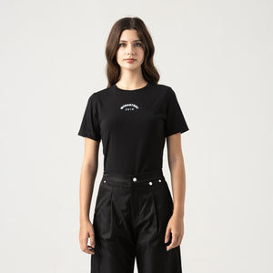 WAVE T-SHIRT WOMEN BLACK