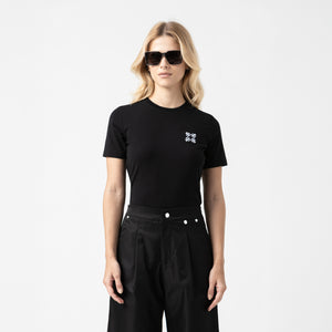 ADHRA T-SHIRT WOMEN BLACK METEORITE